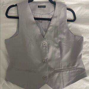 Light Gray Buttoned Vest